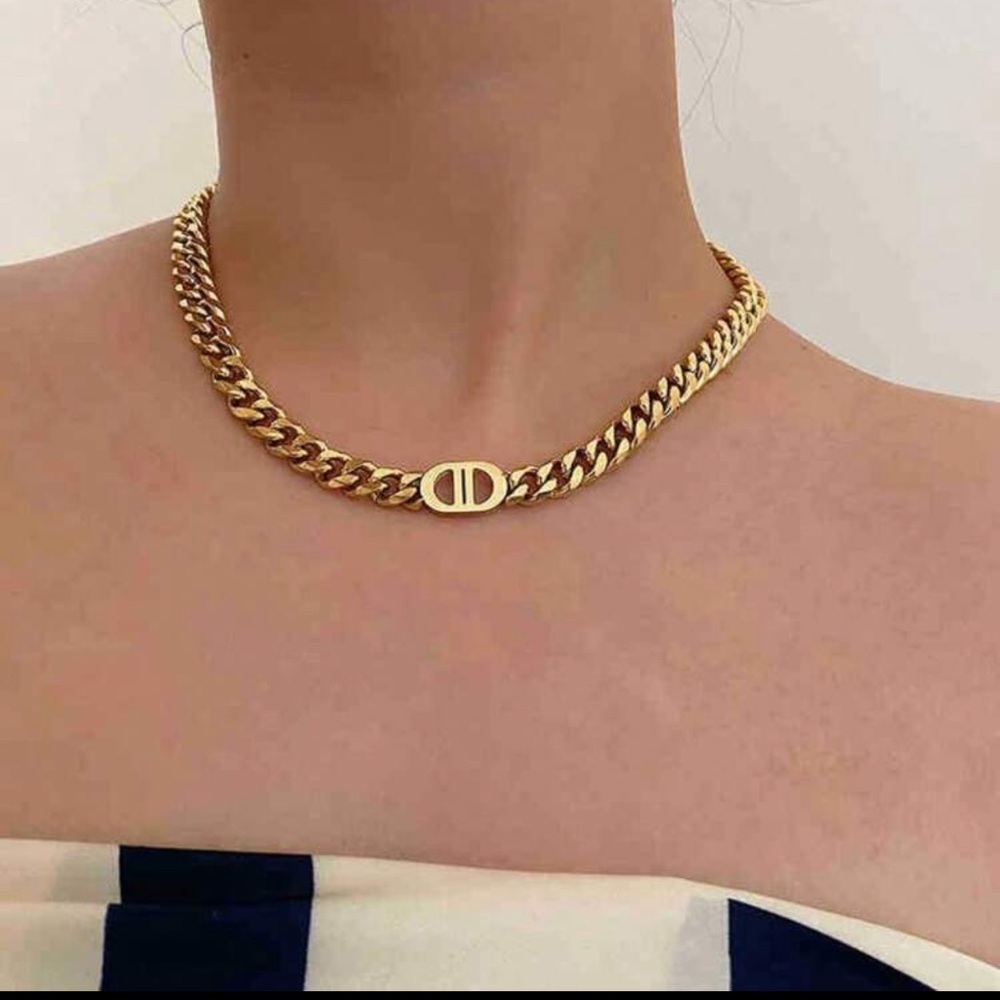 18k Gold plated stainless steel Chain Necklace